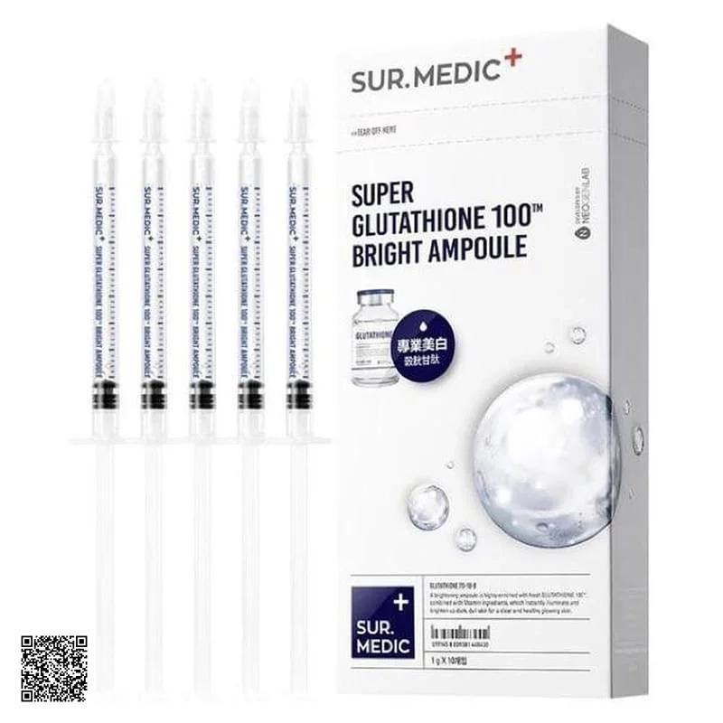 Huyết Thanh Trắng Da Sur.Medic Super Glutathione 100 Bright Ampoule