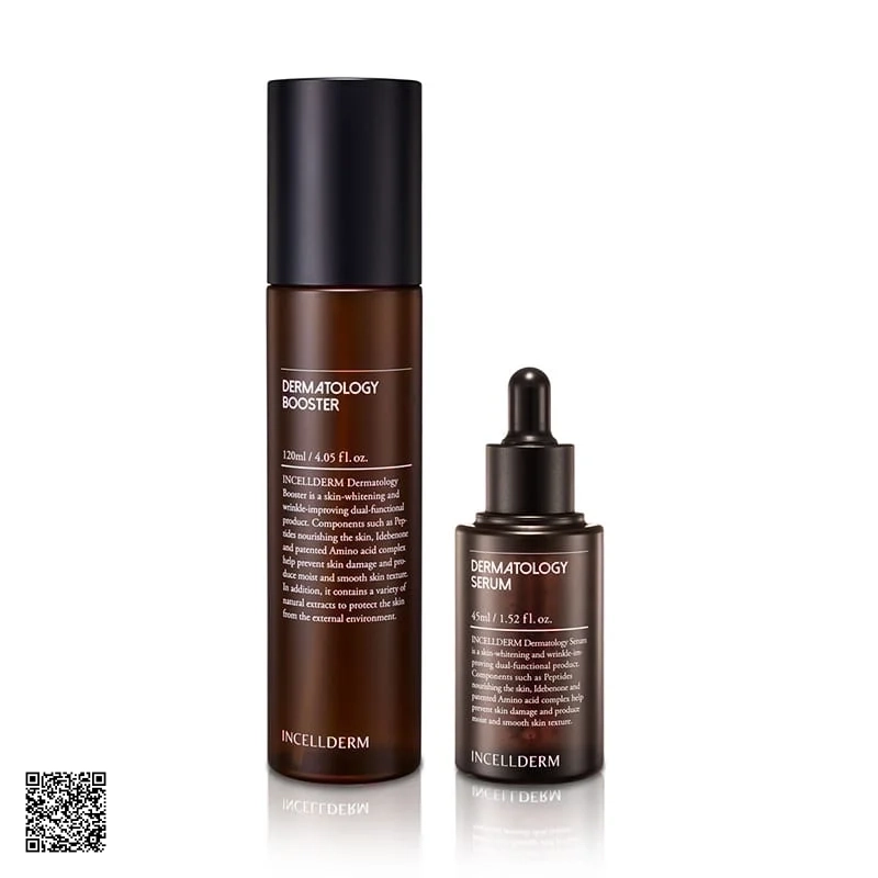 Set Incellderm Dermatology First Package Dưỡng Trắng Tái Tạo Da 2 Sản Phẩm