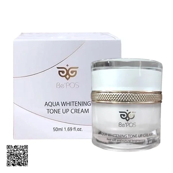 Kem Dưỡng Trắng Da BePOS Aqua Whitening Tone Up Cream Hàn Quốc
