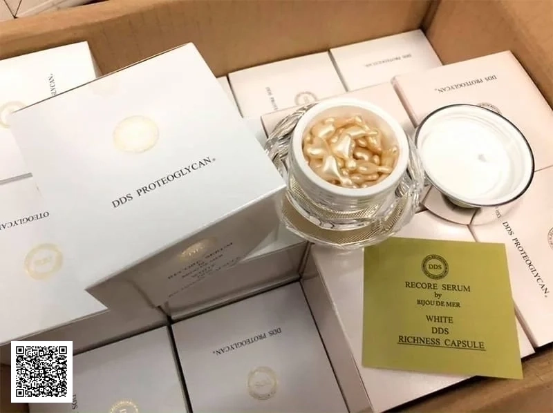 Recore Serum White DDS Richness Capsule - Serum Trắng Da, Giảm Nám Sụn Mũi Cá Hồi (Viên Vàng)
