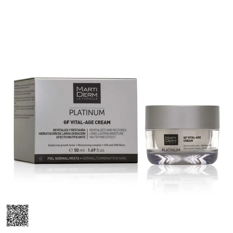 MartiDerm Platinum GF Vital Age Cream Normal/Mixed Skin - Kem Dưỡng Phục Hồi Chống Lão Hóa Đa Chức Năng