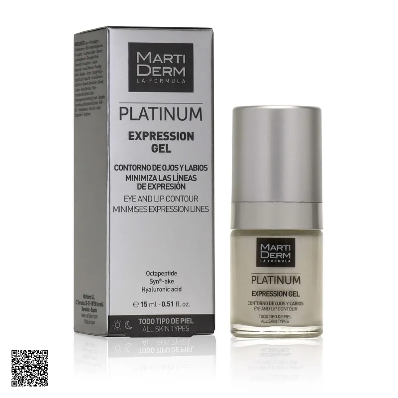 MartiDerm Platinum Expression Gel - Gel Dưỡng Làm Đầy Rãnh, Giảm Nhăn Đuôi Mắt Khóe Miệng
