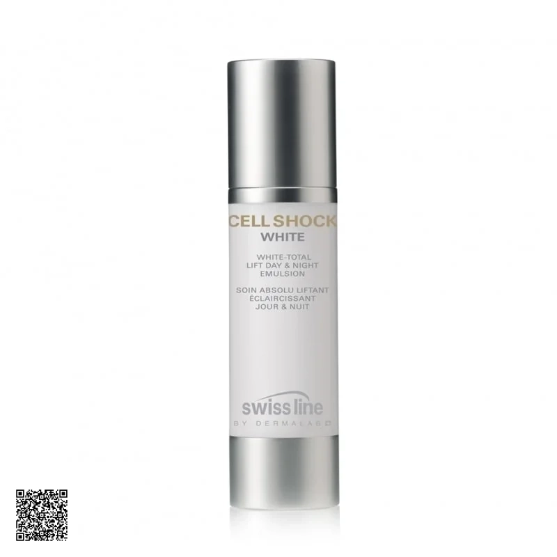 Nhũ Tương Nâng Cơ Làm Trắng Da Swissline Cell Shock White Total Lift Day - Night Emulsion
