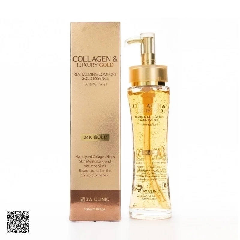 Tinh Chất Dưỡng Trắng Vàng 24K 3W Clinic Collagen & Luxury Gold Revitalizing Comfort Gold Essence