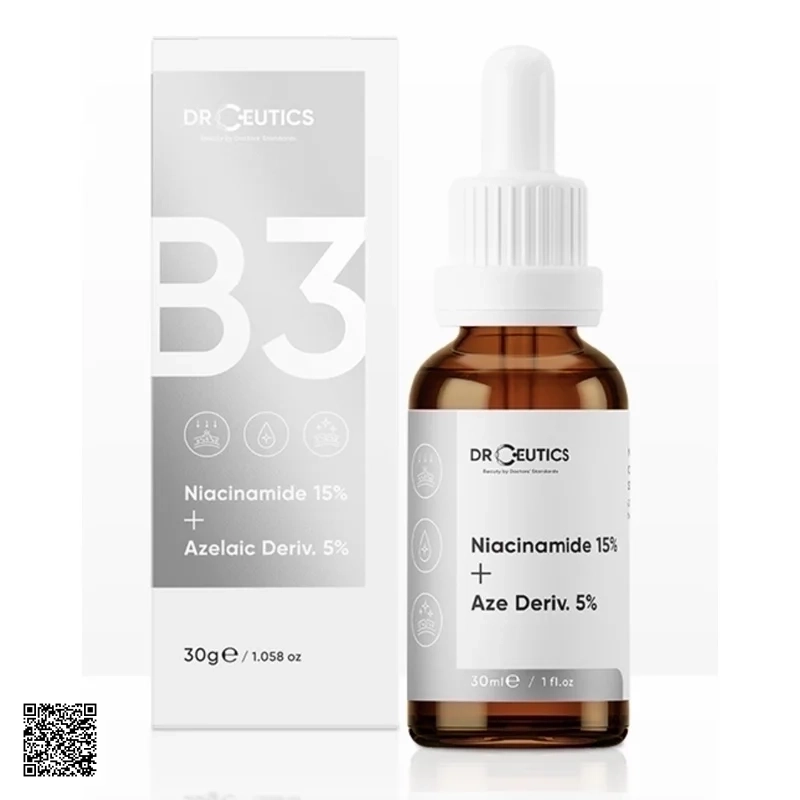 Tinh Chất Sáng Da Mờ Thâm DrCeutics B3 Niacinamide 15% + Azelaic Deriv 5%