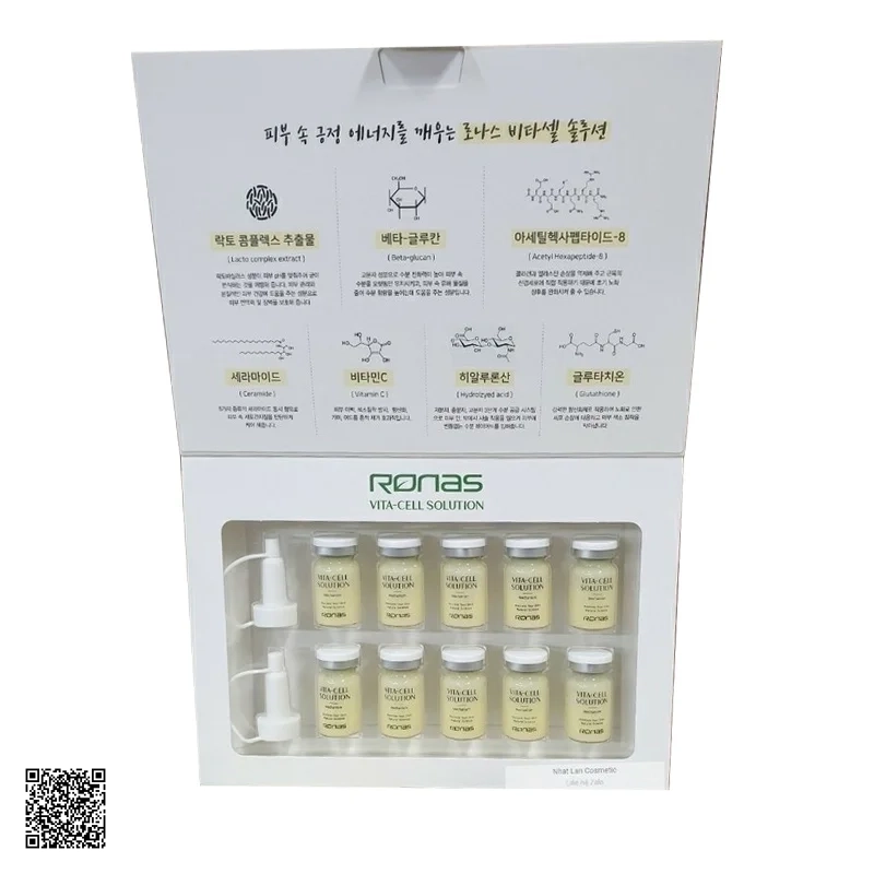 Tế Bào Gốc Trắng Da Giảm Nám Ronas Vita-Cell Solution - Mẫu Vàng