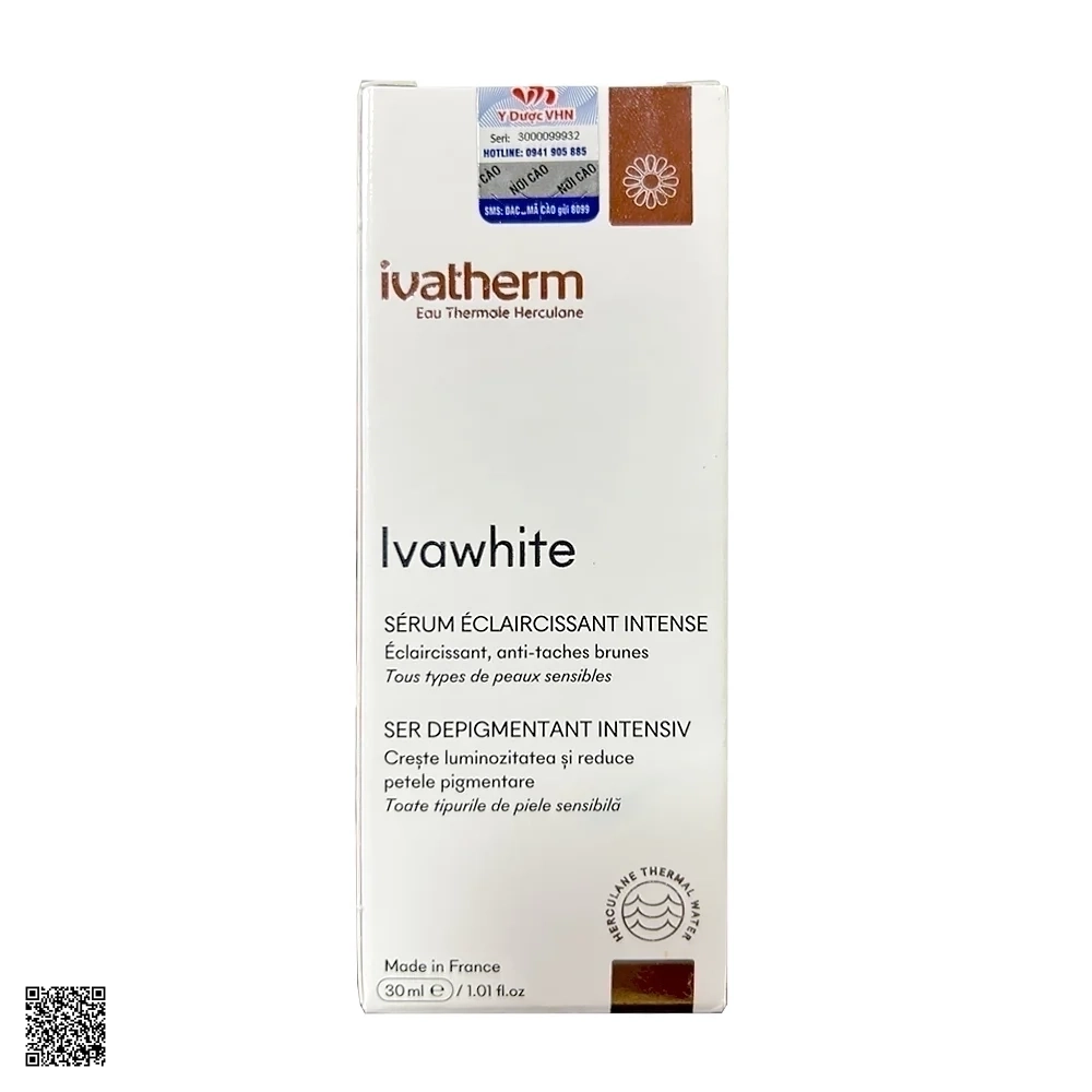 Ivatherm Ivawhite Intensive Whitening Serum - Tinh Chất Giảm Nám, Dưỡng Sáng Da