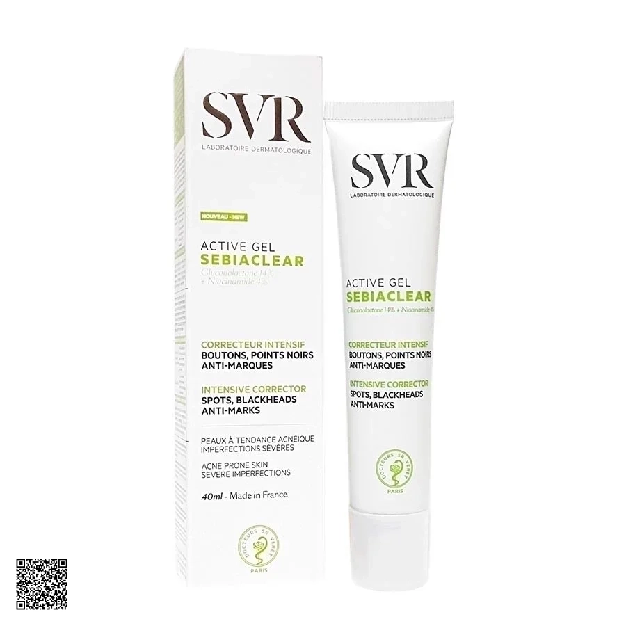 SVR Active Gel Sebiaclear - Kem Dưỡng Phục Hồi Chuyên Sâu Cho Da Dầu Mụn