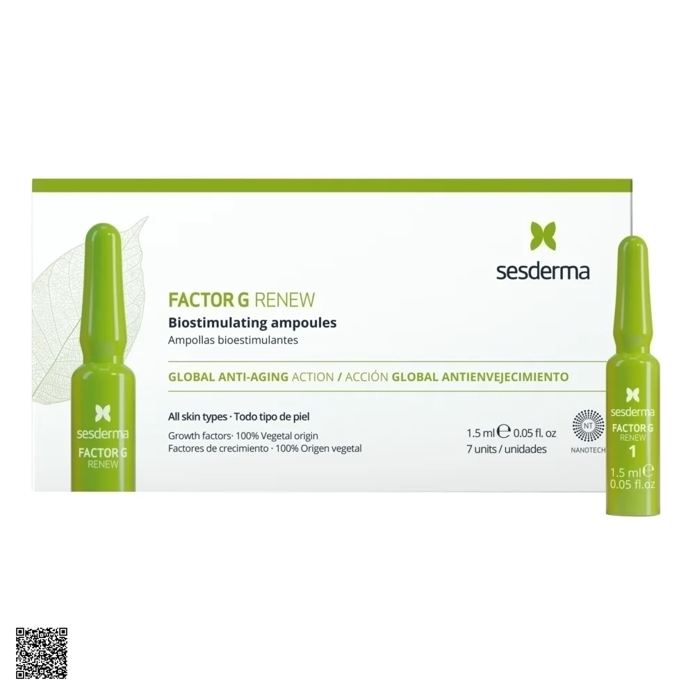 Sesderma Factor G Renew Biostimulating Ampoules - Tinh Chất Kích Thích Sinh Học Tái Tạo Da