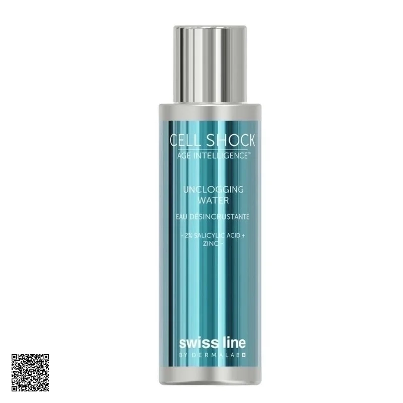Swissline Cell Shock Age Intelligence Unclogging Water - Tinh Chất Vỗ Thanh Lọc Tế Bào, Phục Hồi Tổn Thương Da (100ml)