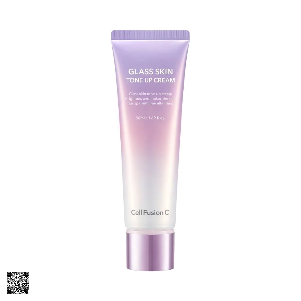 Cell Fusion C Glass Skin Tone Up Cream - Kem Nâng Tone, Cấp Ẩm Căng Bóng Da