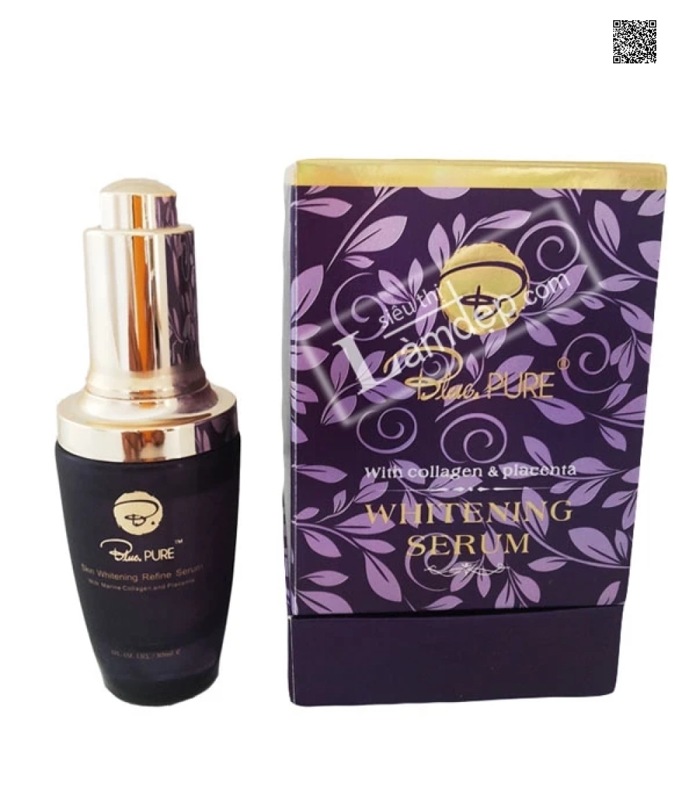 Serum Trắng Da Trị Nám Whitening Serum Blue Pure Với Collagen & Nhau Thai Cừu