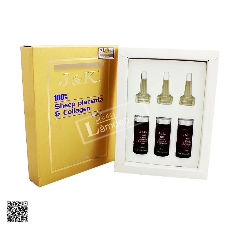 Serum J&K 100% Tinh Chất Nhau Thai Cừu Và Collagen