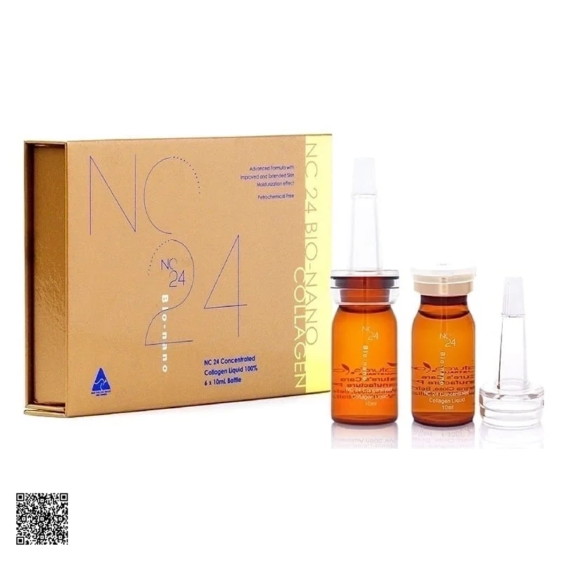 Tinh Chất Collagen 100% Natures Care NC24 Bio Nano Skin Defense Sytem Hộp 6 Chai