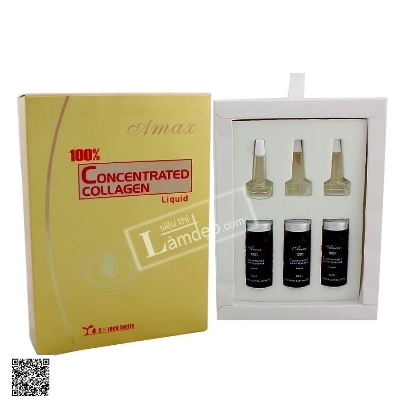 Serum Collagen Chống Lão Hoá, Nhăn Da Amax Úc (10ml x 3 Chai)