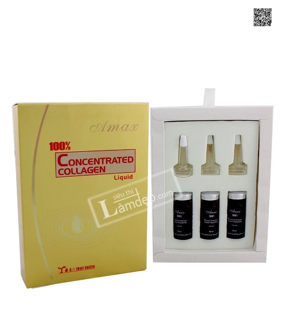 Tinh Chất Tế Bào Gốc Nhau Thai Cừu Amax 100% (3 Chai x 10ml)