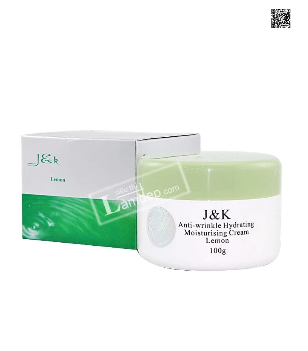 Kem Chống Nhăn J&K Moisturising Lemon 100g Kem Chống Nhăn J&K Moisturising Lemon 100g