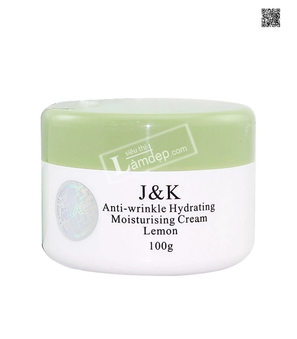 Kem Chống Nhăn J&K Moisturising Lemon 100g Kem Chống Nhăn J&K Moisturising Lemon 100g