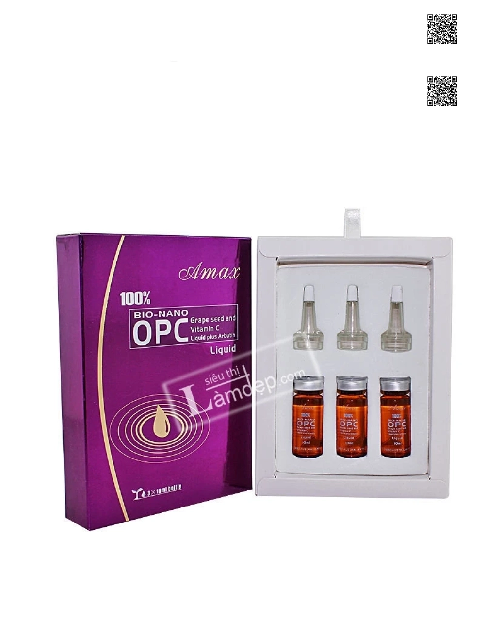 Tinh Chất Hạt Nho Và Vitamin C 100% Amax Bio - Nano OPC