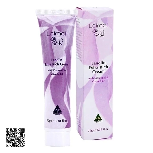 Kem Mỡ Cừu Chống Khô Da Natures Care Leimei Lanolin Extra Rich Cream
