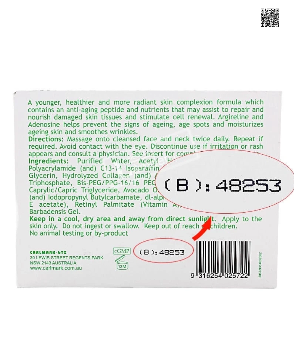 Carlmark BTX Thay Thế Botox Chích Phục Hồi Tái Tạo Da Hư Tổn
