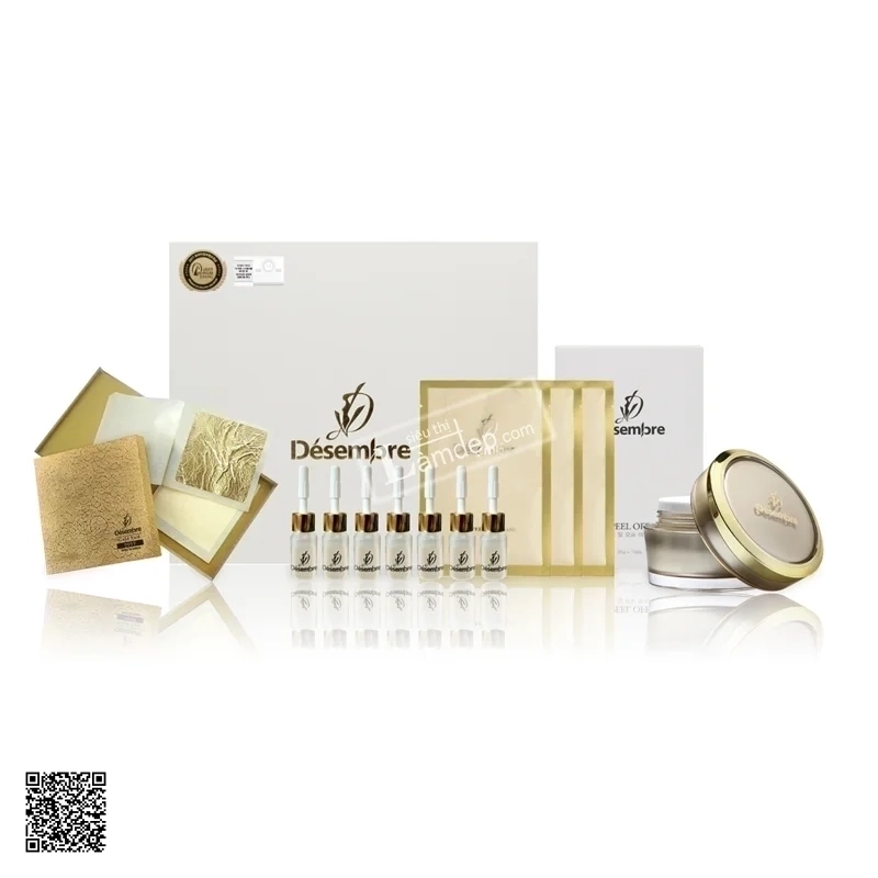 Bộ Mặt Nạ Vàng Lá 24k Nâng Cơ Chống Lão Hóa Desembre Luxury Gold Therapy