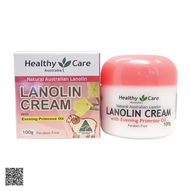 Kem Dưỡng Da Chống Lão Hóa Nhau Thai Cừu Healthy Care Lanolin Cream With Evening Primrose Oil