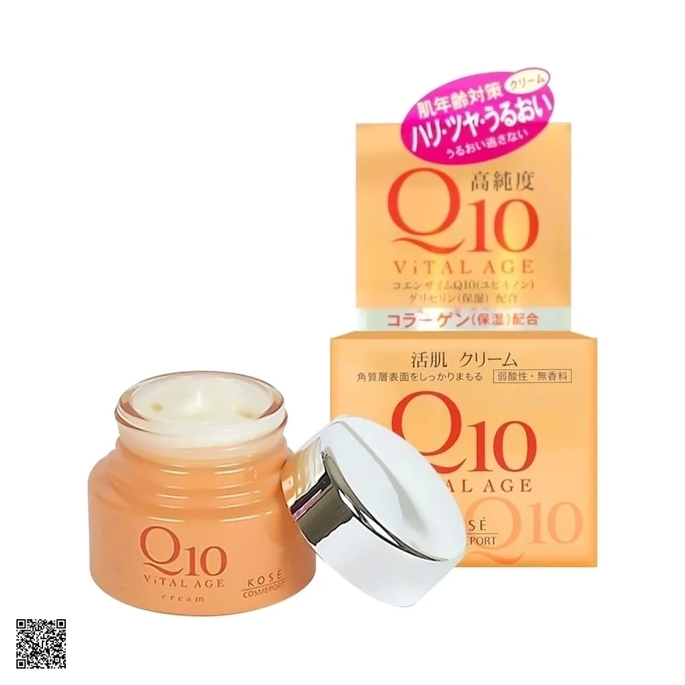 Kem Dưỡng Da Chống Lão Hóa Kose Q10 Vital Age Nhật Bản