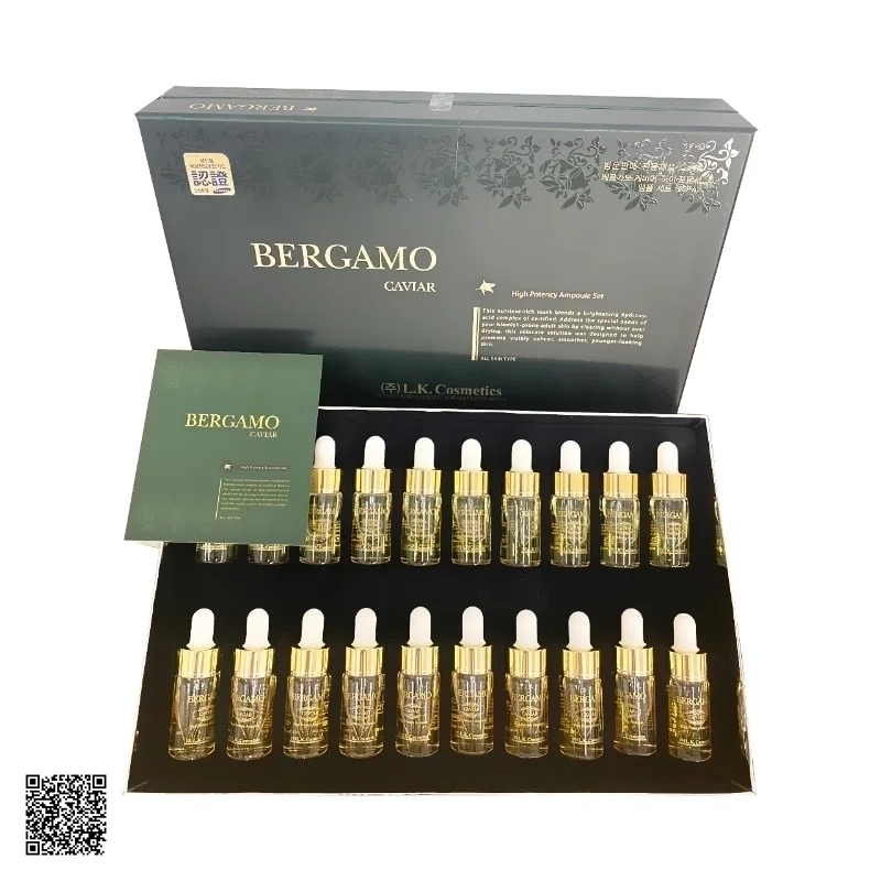 Serum Dưỡng Trắng, Tái Tạo Da Bergamo Luxury Gold Collagen & Caviar