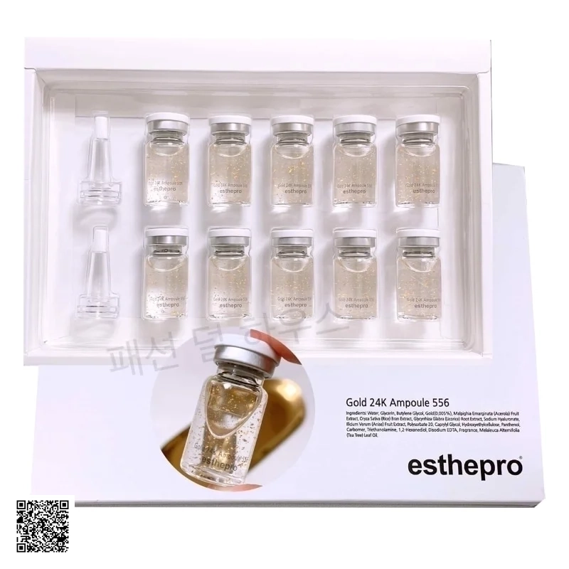 Esthemax Gold 24k Ampoule 556 - Tinh Chất Cấp Ẩm, Trẻ Hóa Da Da Vàng 24k