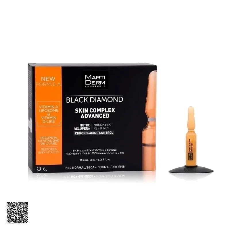 Tinh Chất Chống Oxy Hoá, Trẻ Hóa Da MartiDerm Black Diamond Skin Complex Advanced 10 Ống