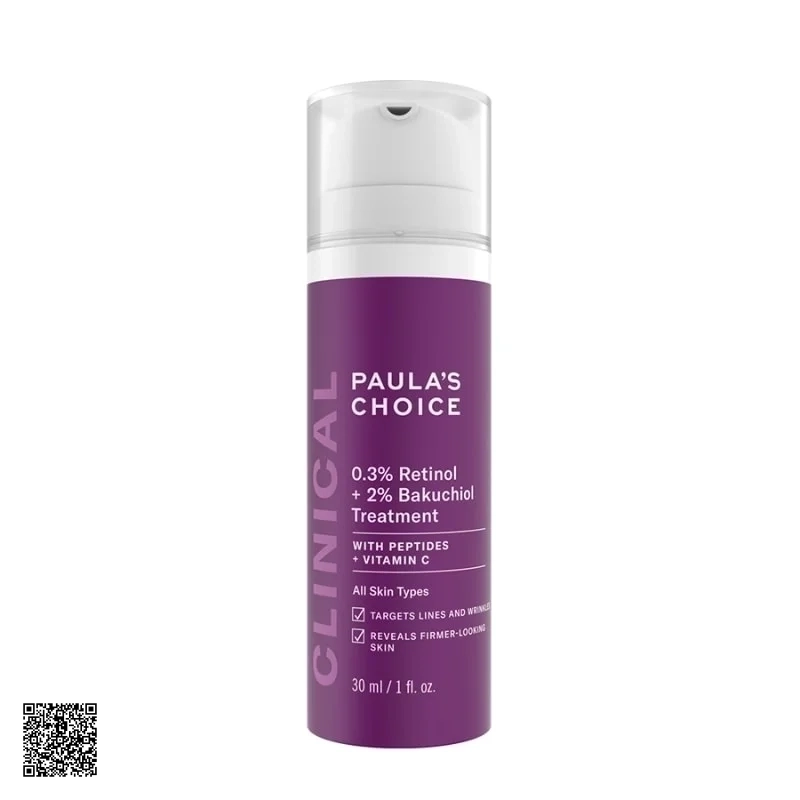 Paula’s Choice Clinical 0.3% Retinol + 2% Bakuchiol Treatment - Tinh Chất Chống Lão Hóa