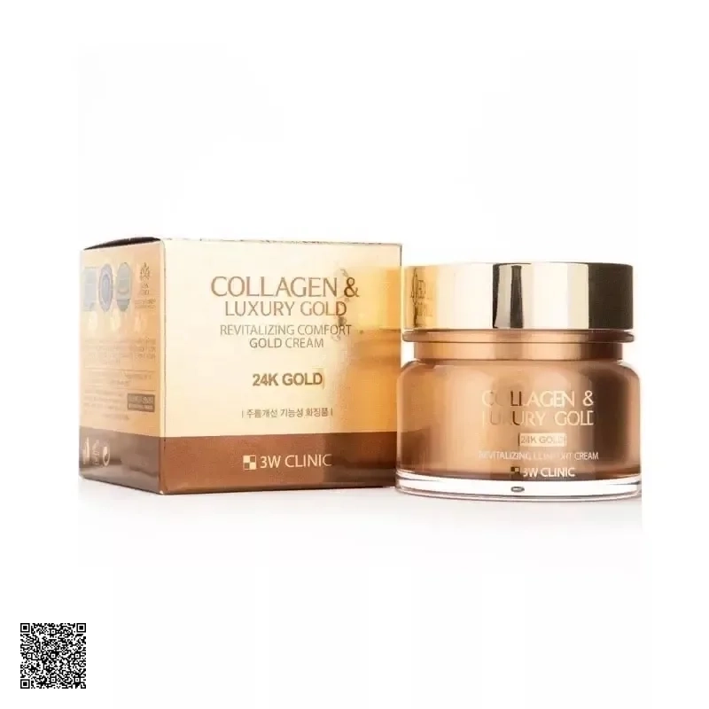 Kem Dưỡng Chống Lão Hóa Vàng 24k 3W Clinic Collagen & Luxury Gold Revitalizing Comfort Gold Cream