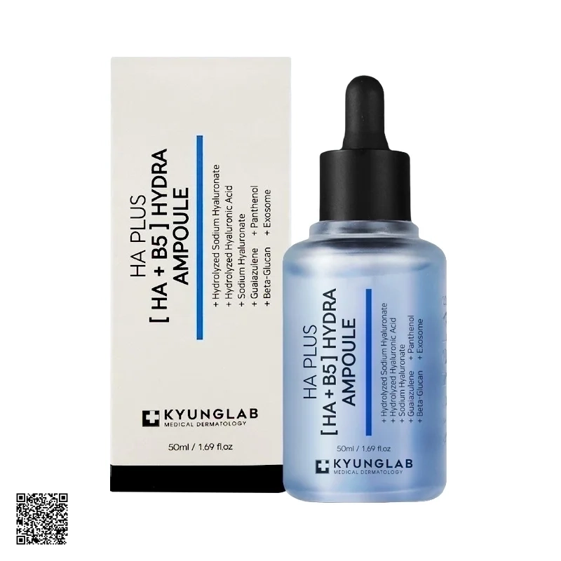 Kyung Lab Ha Plus HA + B5 Hydra Ampoule - Tinh Chất Căng Bóng Da (50ml)