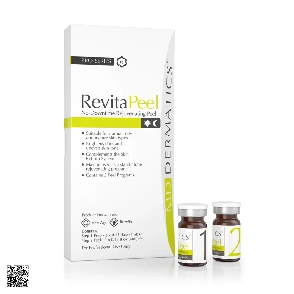 MD Dermatics RevitaPeel - Bộ Sản Phẩm Tái Tạo Da (Chai Xanh)