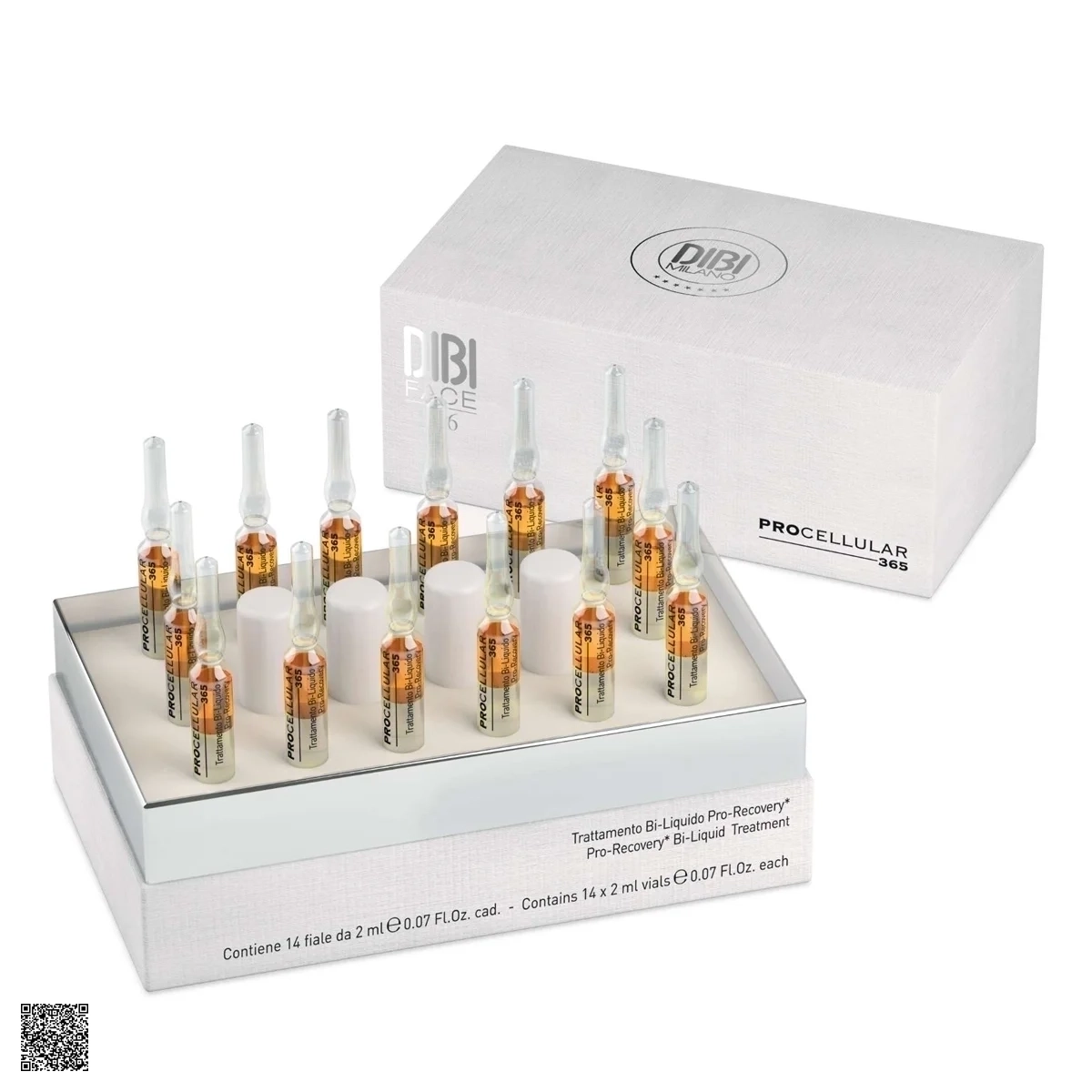 Dibi Milano Procellular 365 Pro-Recovery Bi-Liquid Treatment - Tinh Chất 2 Pha Với Pha Dầu Chống Oxy Hóa