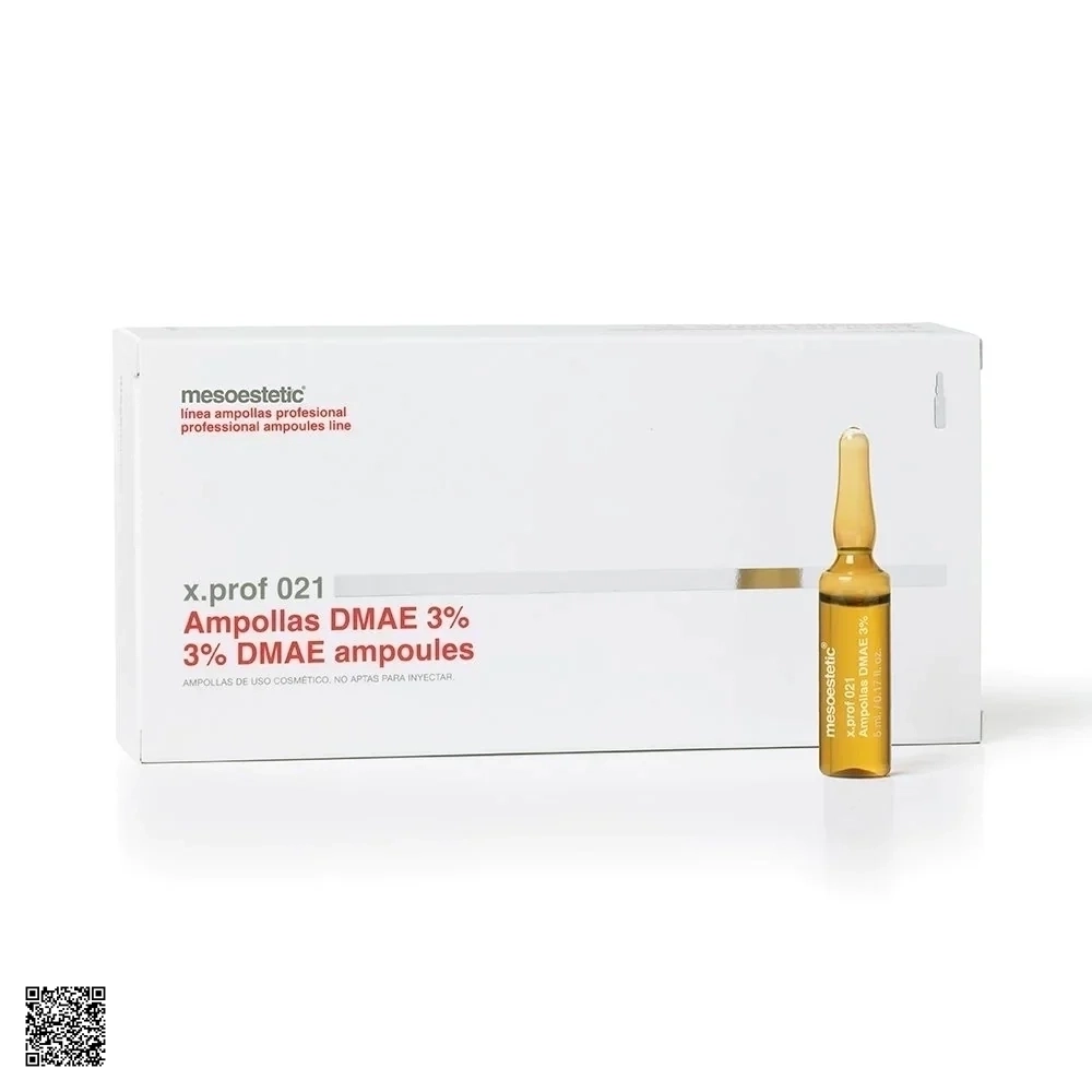 Mesoestetic X.Prof 021 3% DMAE Ampoules - Tinh Chất Chống Chảy Xệ, Săn Chắc Da