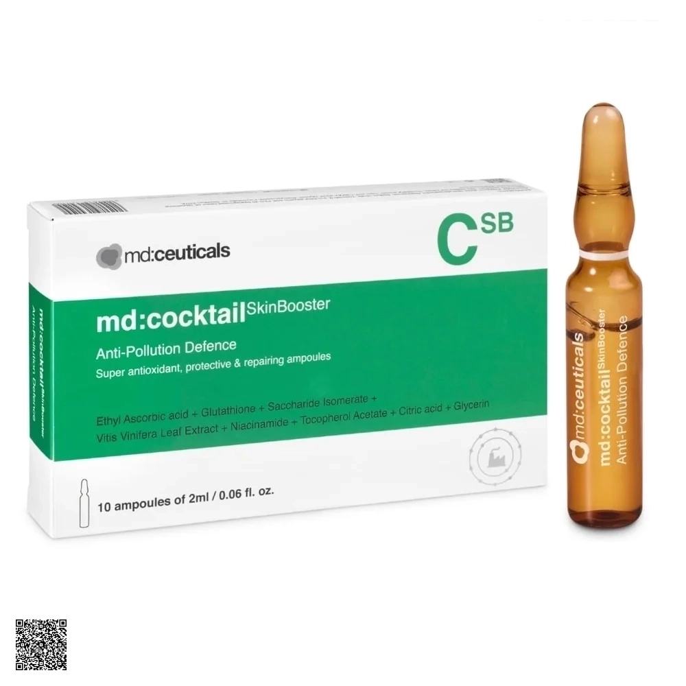MD:Ceuticals MD Cocktail SkinBooster Anti-Pollution Defence - Serum Chống Oxy Hóa Và Phục Hồi Da
