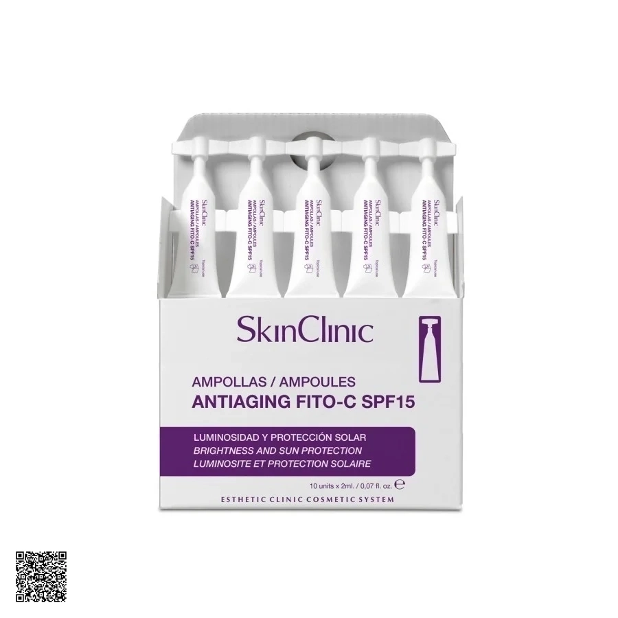 Tinh Chất Chống Lão Hóa Và Làm Sáng Da SkinClinic Antiaging Fito-C SPF15 (10 ống x 2ml)
