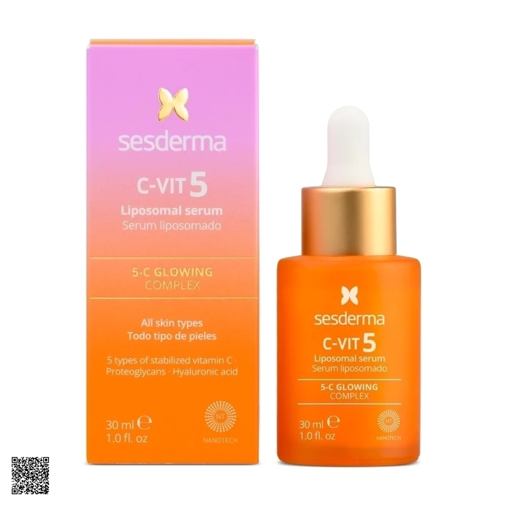 Sesderma C-VIT 5 Liposomal Serum - Tinh Chất 5 Loại Vitamin C Chống Oxy Hóa, Dưỡng Sáng Da