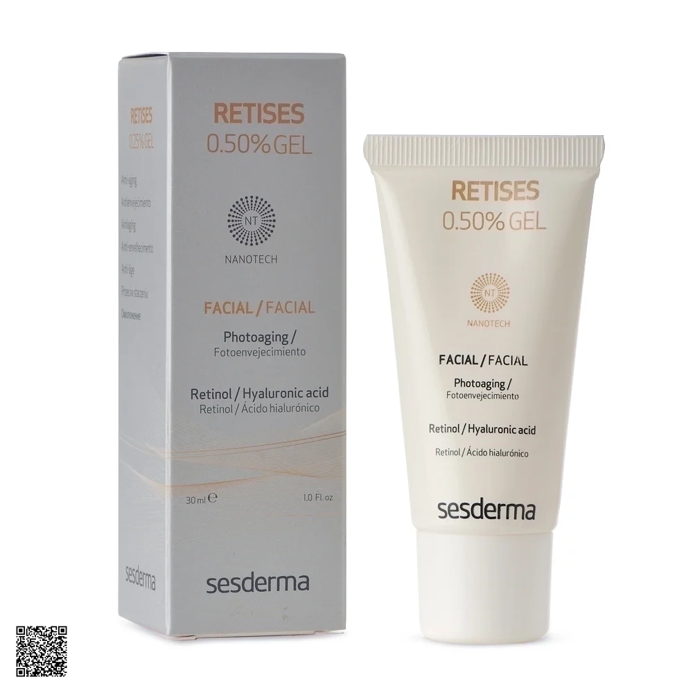 Sesderma Retises 0.5% Gel Facial - Gel Dưỡng Nano Chống Lão Hóa Cho Da Dầu Mụn