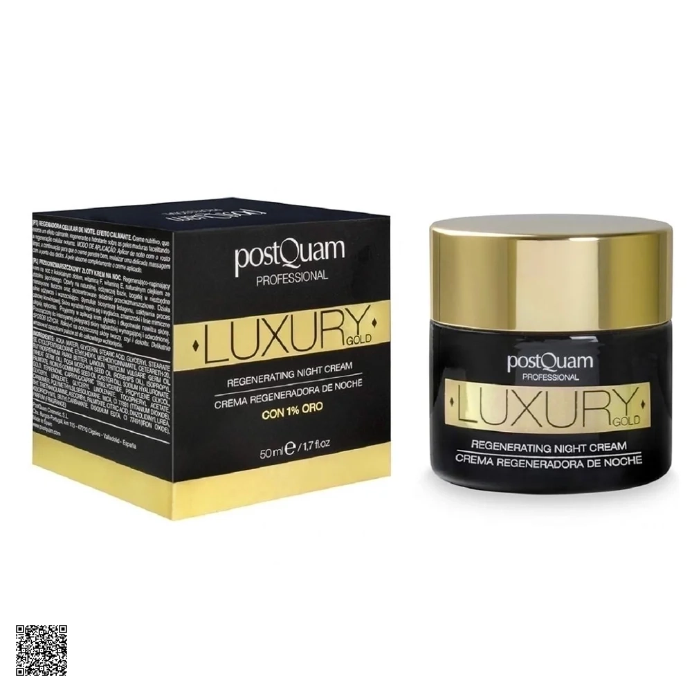 PostQuam Luxury Gold Regenerating Night Cream - Kem Dưỡng Ban Đêm Trẻ Hóa, Giảm Nếp Nhăn