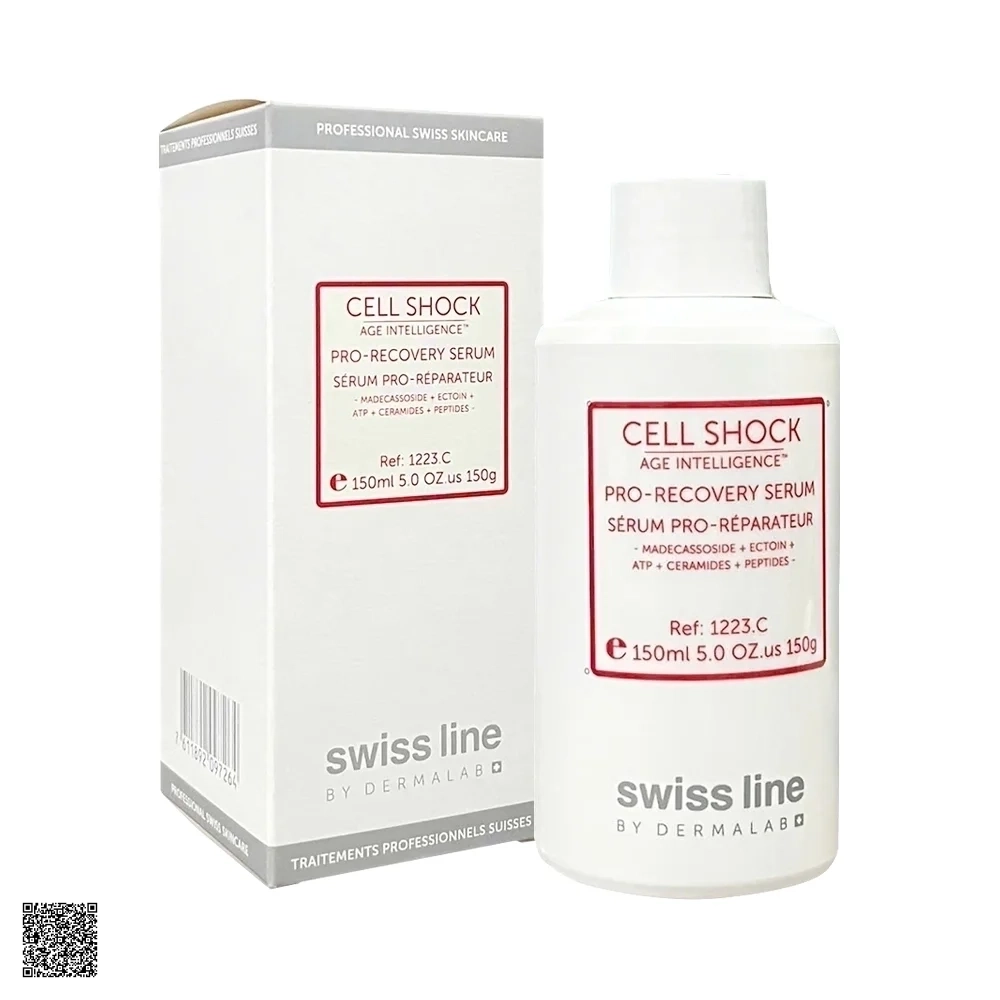 Swissline Cell Shock Age Intelligence Pro-Recovery Serum - Tế Bào Gốc Thông Minh Thế Hệ IV, Phục Hồi Thương Tổn Trẻ Hóa Da (150ml)