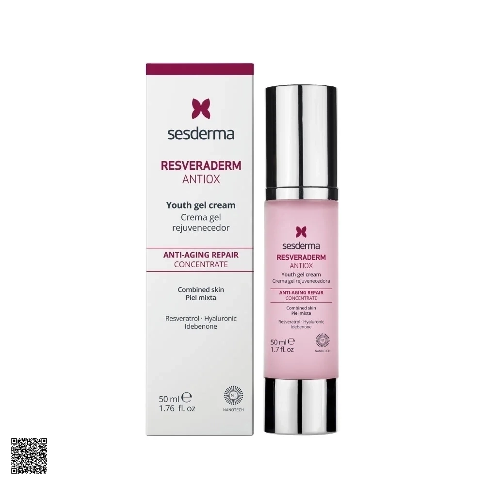 Sesderma Resveraderm Antiox Youth Gel Cream - Kem Dưỡng Ẩm Chống Oxy Hóa Và Lão Hóa