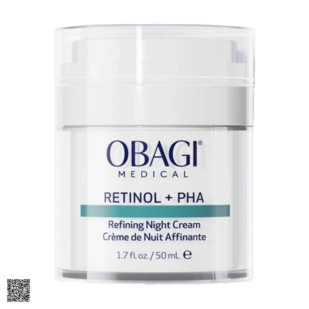 Obagi Retinol + PHA Refining Night Cream - Kem Dưỡng Tái Tạo, Trẻ Hóa Da Ban Đêm