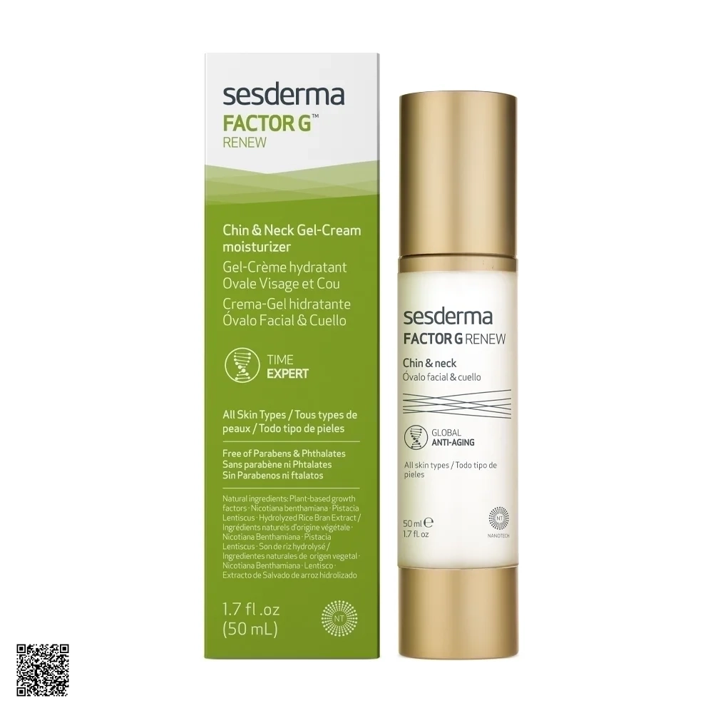 Sesderma Factor G Renew Chin & Neck - Kem Dưỡng Tái Tạo Da Sinh Học