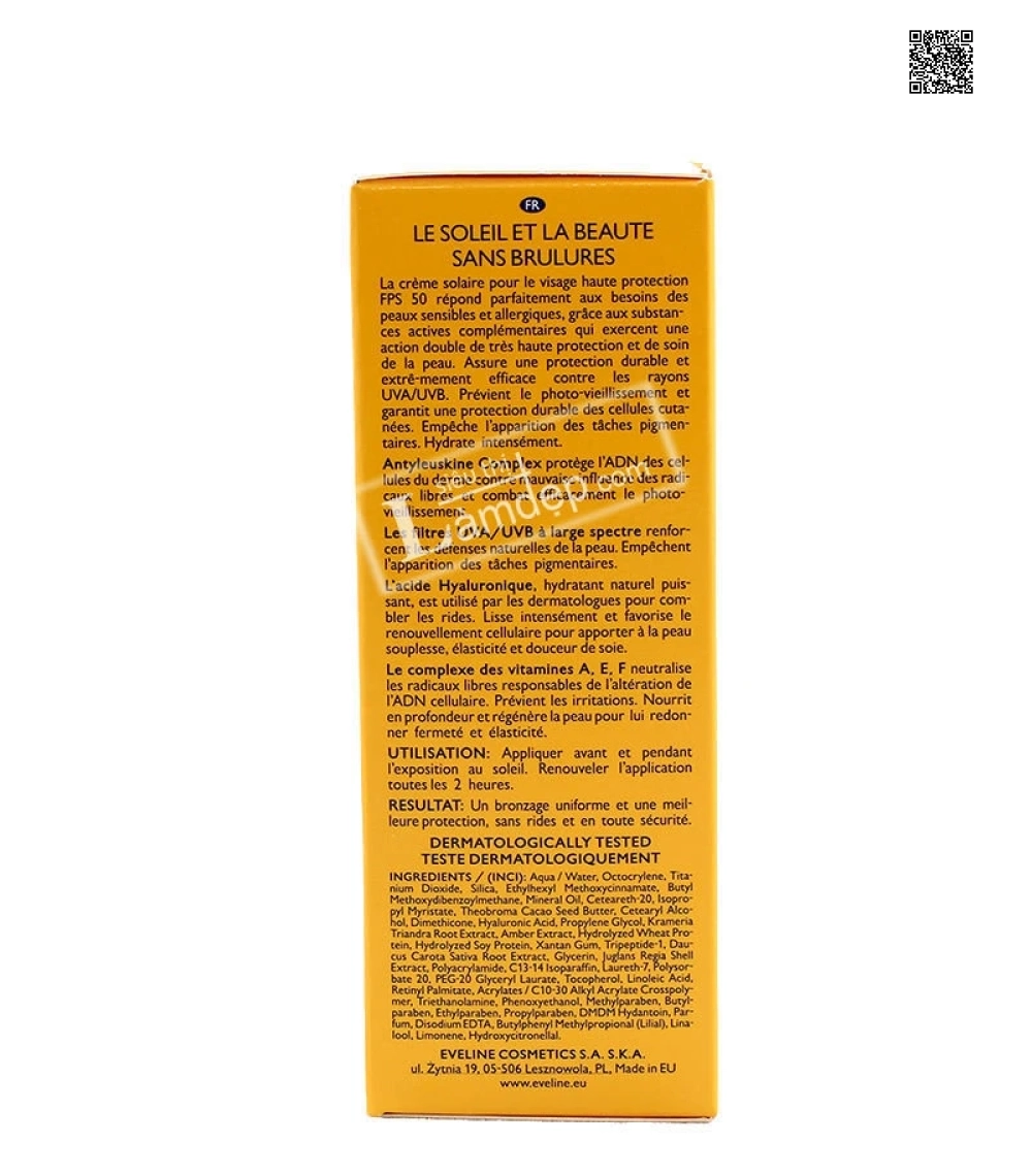 Kem Chống Nắng Eveline Suncare SPF50