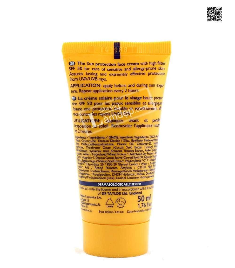 Kem Chống Nắng Eveline Suncare SPF50