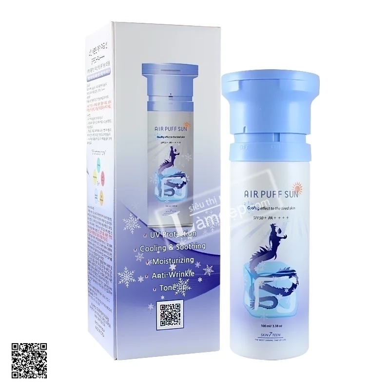 Xịt Chống Nắng Air Puff Sun SPF50+ PA ++++