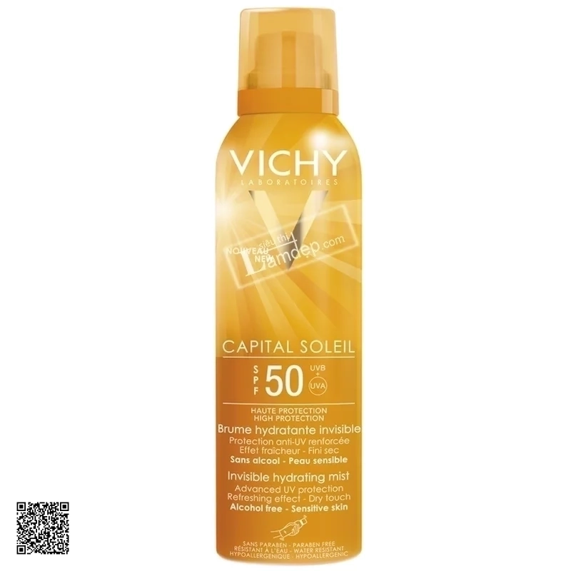 Chai Xịt Chống Nắng Lâu Trôi SPF50 Vichy Capital Soleil 200ml